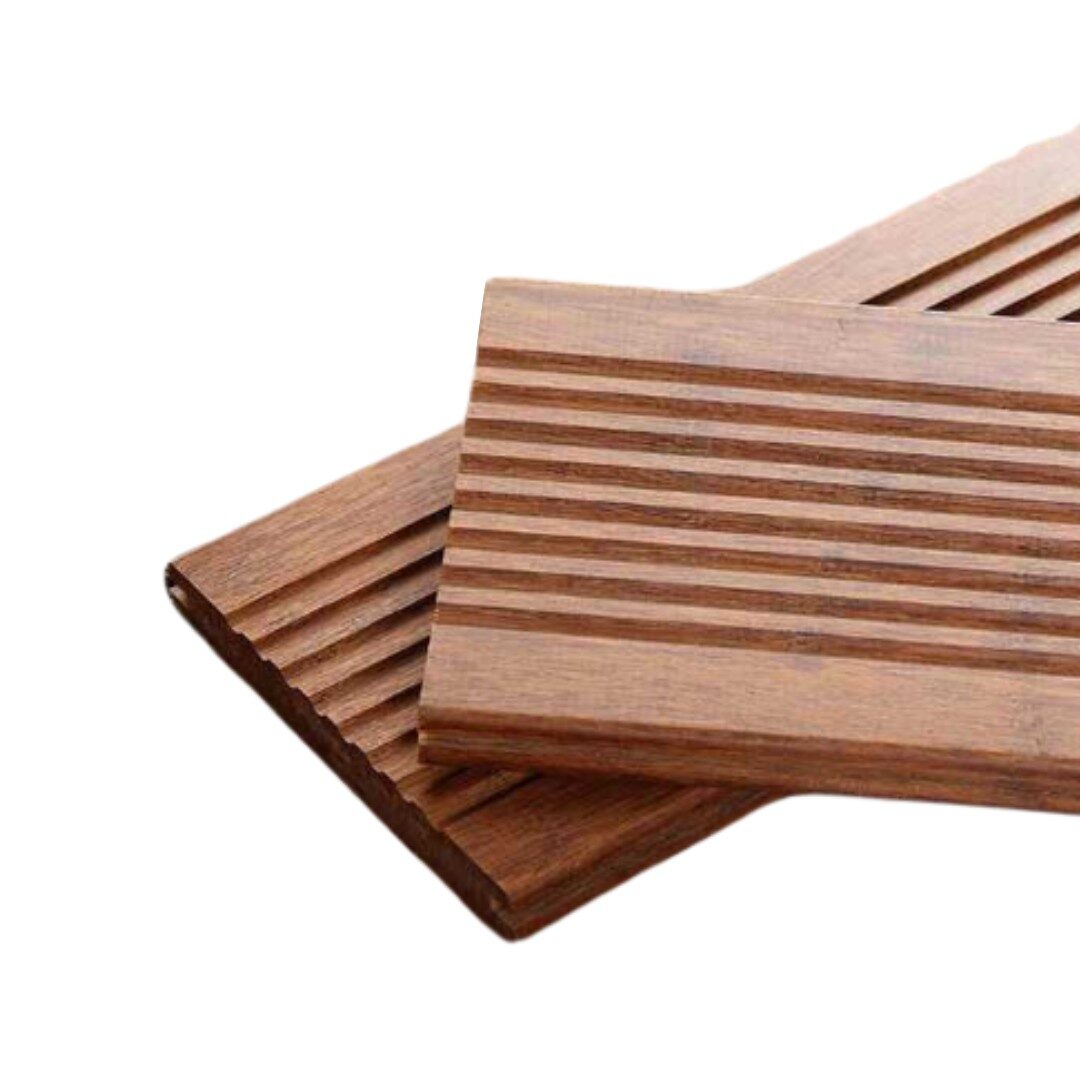 1 Deck em Madeira de Bamboo Exterior Alta Densidade 20×140×1860 mm (1850 mm útil) Caramelo - Image 1