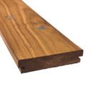 AMOSTRA Deck Pinho Maritimo termo modificado, Liso, Fixação c/Clips