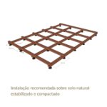 Deck em Madeira de Bamboo Exterior Alta Densidade 20×140×1860 mm (1850 mm útil) Caramelo - Image 7
