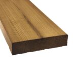 Amostra de Deck Pinho Silvestre, Termo Modificado, Liso – Fixação com Parafusos