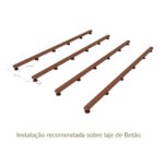 Deck em Madeira de Bamboo Exterior Alta Densidade 20×140×1860 mm (1850 mm útil) Caramelo - Image 8