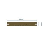 Deck em Madeira de Bamboo Exterior Alta Densidade 20×140×1860 mm (1850 mm útil) Caramelo - Image 5