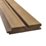Revestimento pinho silvestre termo modificado, 26X130X1600-3600mm, V(STL), Duplex