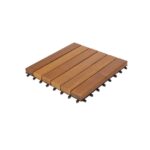 Deck Mosaico, Madeira de Freixo, Thermo Wood, 300X300(46)mm, Exclusive, Base PVC,1,08m2