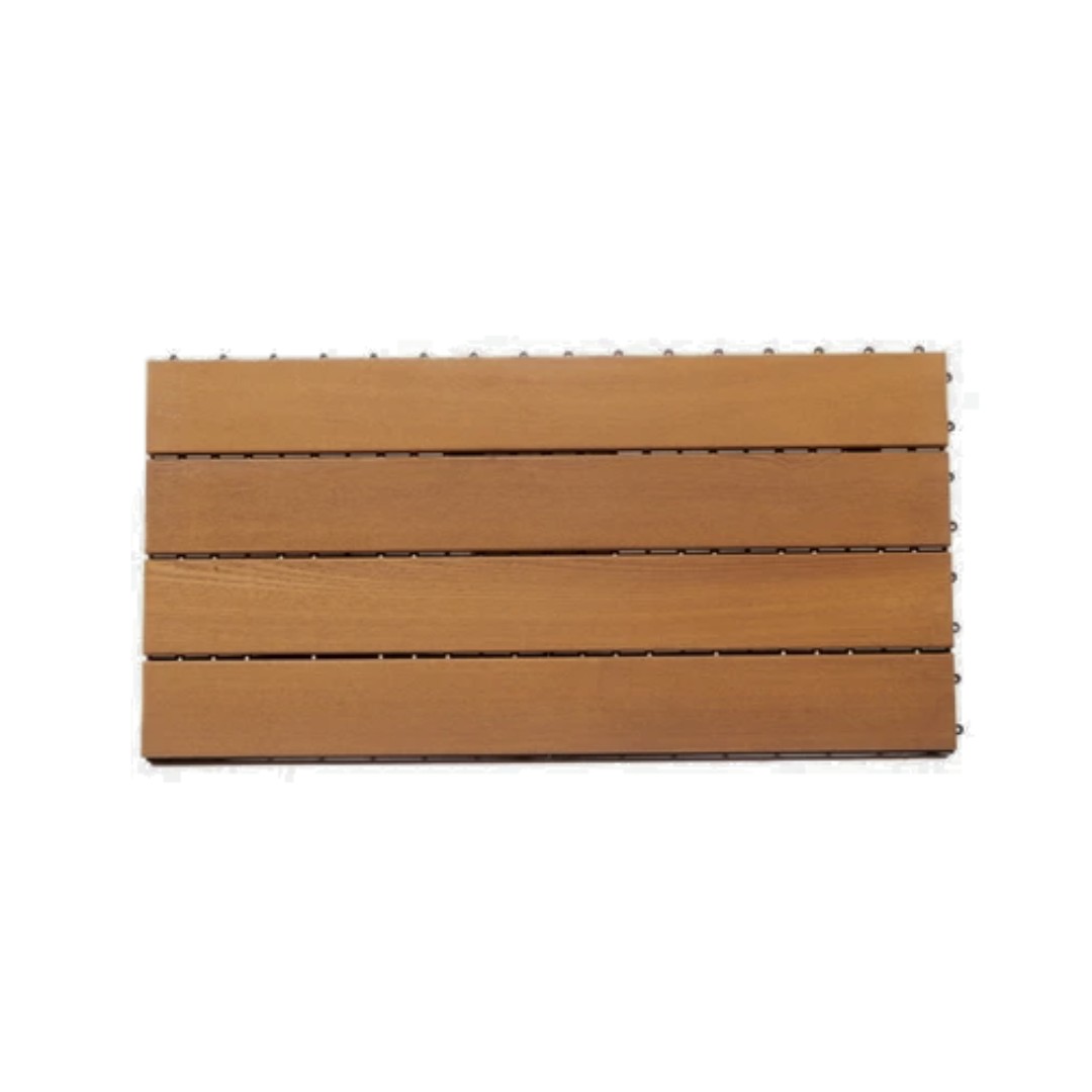 deck-modular-freixo-600x300-71 Deck Mosaico, Madeira de freixo, Thermo Wood, 300X600(71)mm, Exclusive, Base PVC,1,08m2 - Image 1