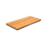 Deck Mosaico, Madeira Pinho Marítimo, Thermo Wood 300X600(71)mm, Exclusive, Base PVC,1,08m2
