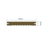 Deck em Madeira de Bamboo Exterior Alta Densidade 20×140×1860 mm (1850 mm útil) Coffee - Image 7